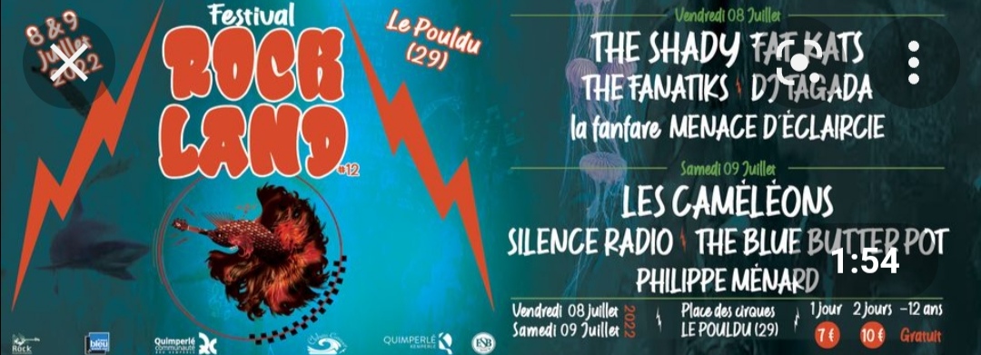 Festival Rock land au Pouldu 8 et 9 juillet